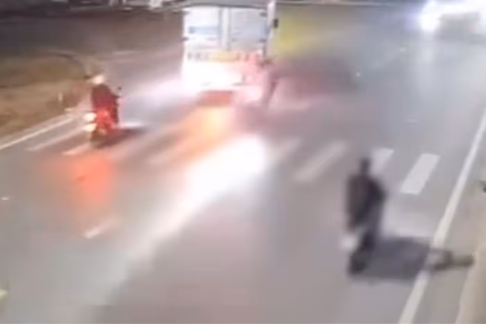 Cảnh báo: Xe tải chuyển làn sai quy định gây tai nạn liên hoàn tại Sông Công