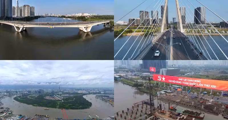 Cập nhật 5 cây cầu nối Thủ Thiêm – Trung tâm Sài Gòn: Tiến độ, chi phí và tác động giao thông
