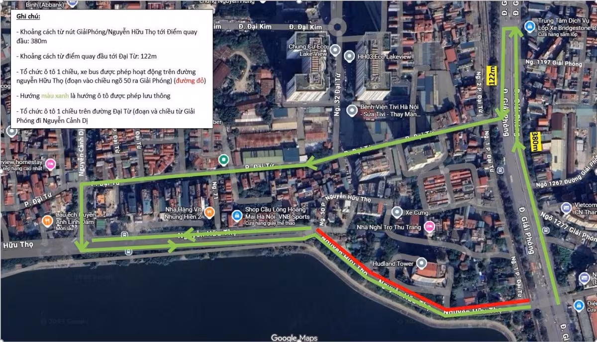 Cập nhật: Điều chỉnh nút giao Giải Phóng – Nguyễn Hữu Thọ, nâng cao lưu thông Linh Đàm
