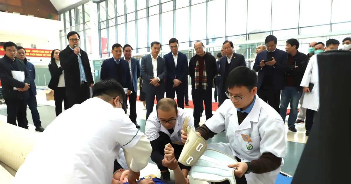 Diễn tập y tế toàn diện cho Đại hội XIV: Đảm bảo sức khỏe đại biểu