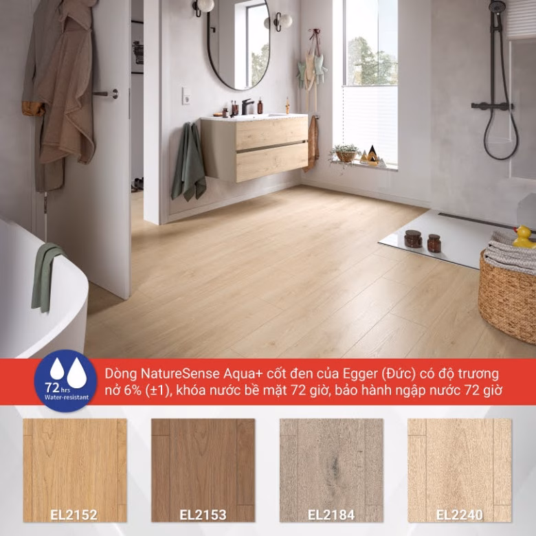 Egger NatureSense Aqua+ &ndash; bảo h&agrave;nh ngập nước 72 giờ