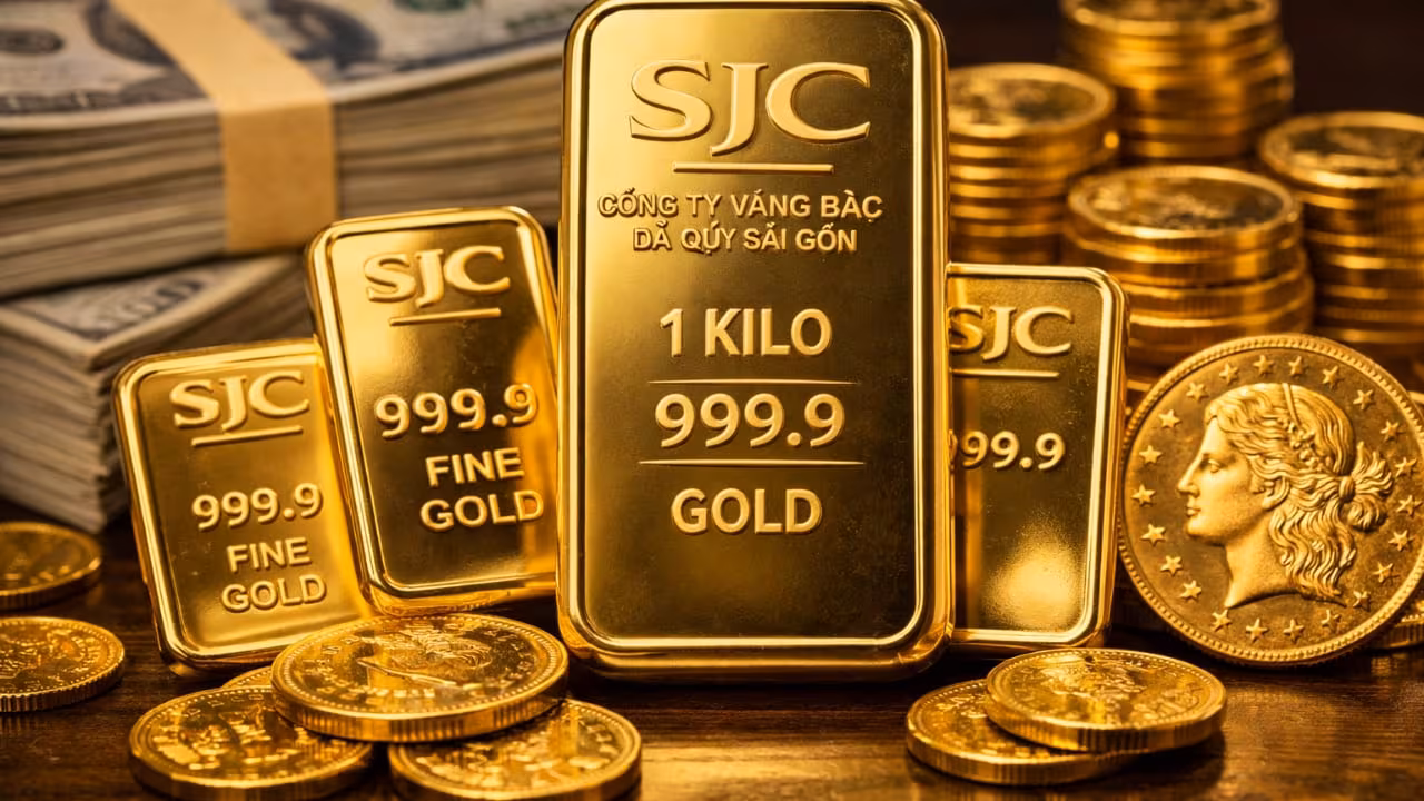 Giá vàng 24K, 9999 & SJC, PNJ, DOJI ngày 12/1/2026