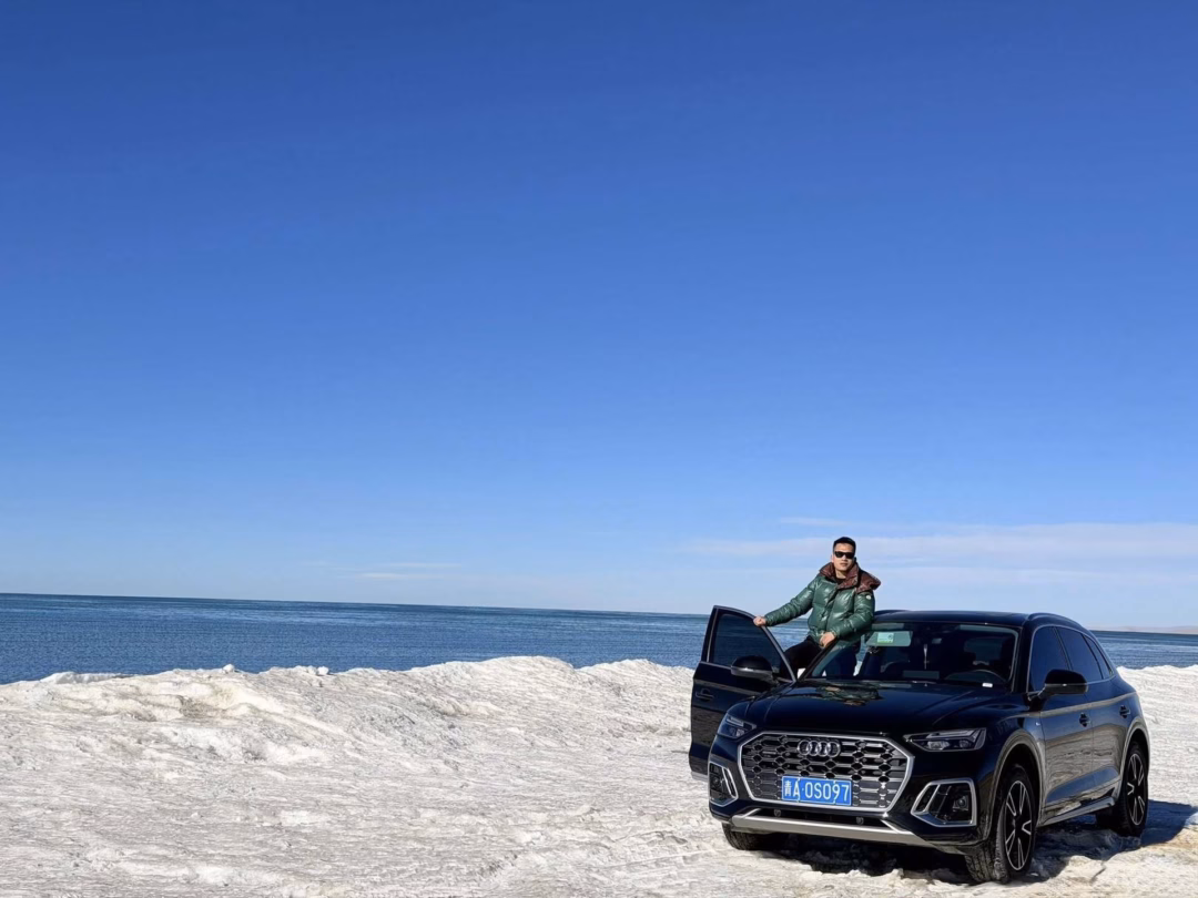 Khung cảnh hồ Thanh Hải v&agrave;o m&ugrave;a đ&ocirc;ng