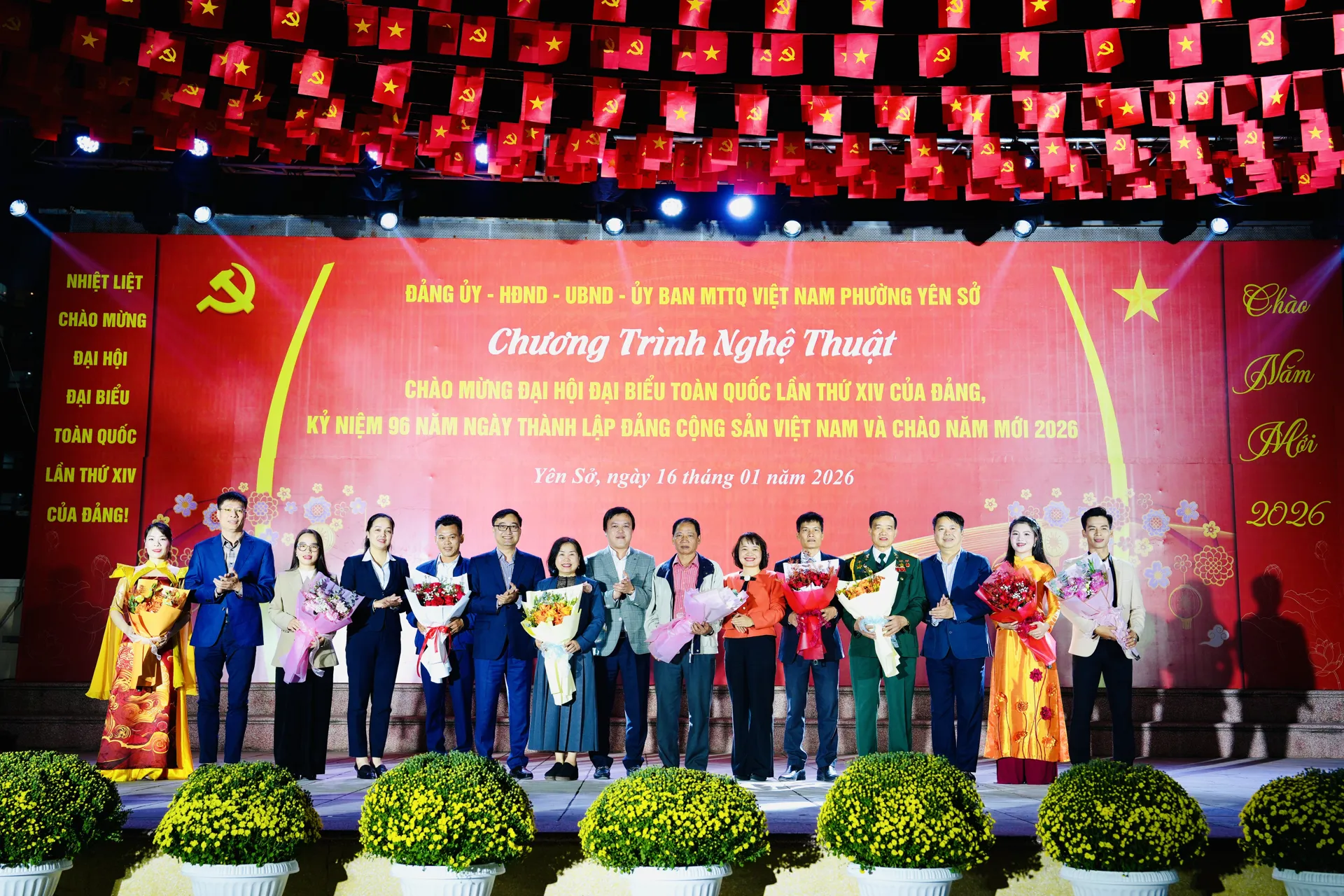 Phường Yên Sở rực rỡ nghệ thuật chào năm 2026, khơi dậy tinh thần thi đua cho Đại hội XIV