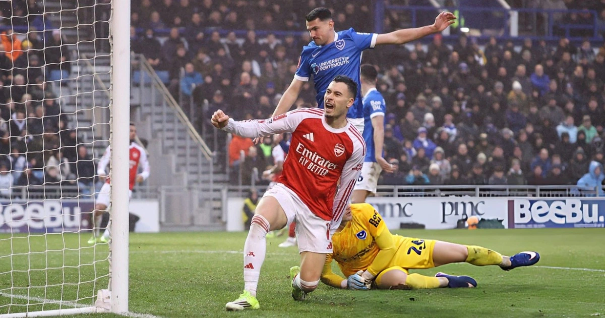 Martinelli ghi hat‑trick rực rỡ, Arsenal tiến thẳng vào vòng 4 FA Cup