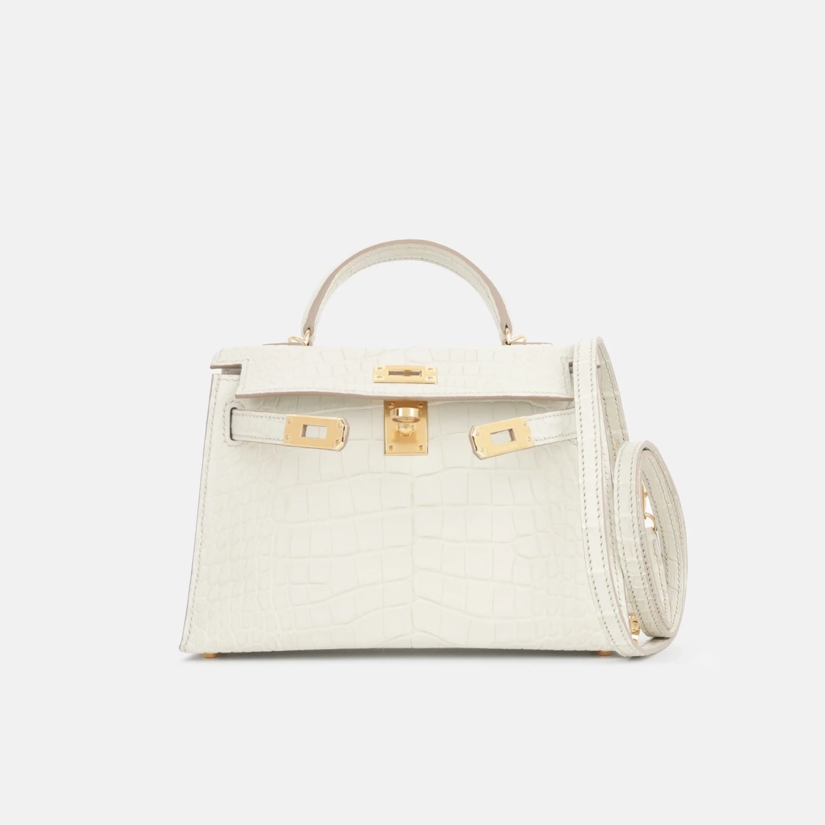 Mini Herm&egrave;s Kelly Beton Matte Alligator &ndash; da c&aacute; sấu, gi&aacute; 2,2 tỷ đồng