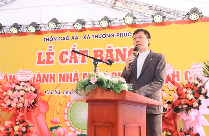 Phát biểu của các lãnh đạo Ông Đỗ Hồng Phong phát biểu tại lễ khánh thành