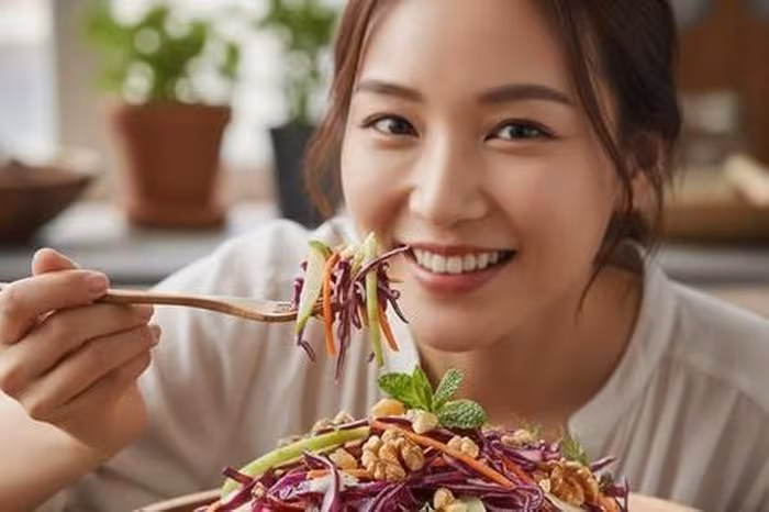 Salad bắp cải tím mùa đông: tăng miễn dịch, cải tiêu hoá, bảo vệ tim