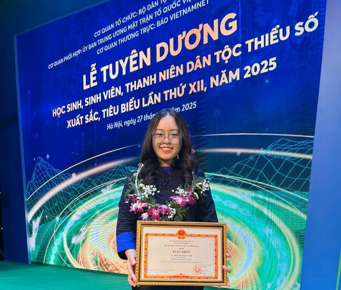 Thảo Linh &ndash; một trong 145 học sinh, sinh vi&ecirc;n, thanh ni&ecirc;n d&acirc;n tộc thiểu số ti&ecirc;u biểu năm 2025