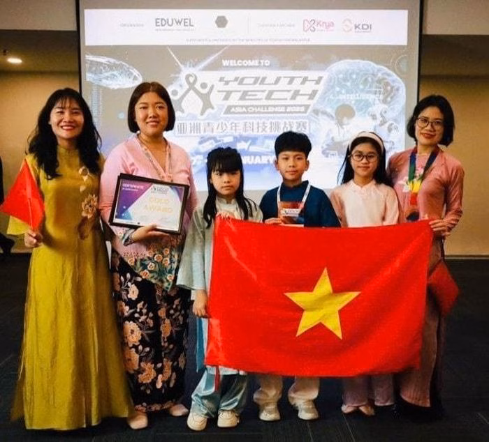 C&aacute;c em th&iacute; sinh từ Trường tiểu học Tr&agrave;ng An