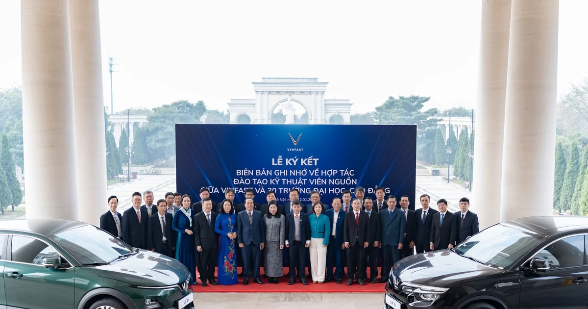 VinFast hợp tác 30 trường đại học: Đào tạo kỹ sư ô tô điện chuẩn quốc tế