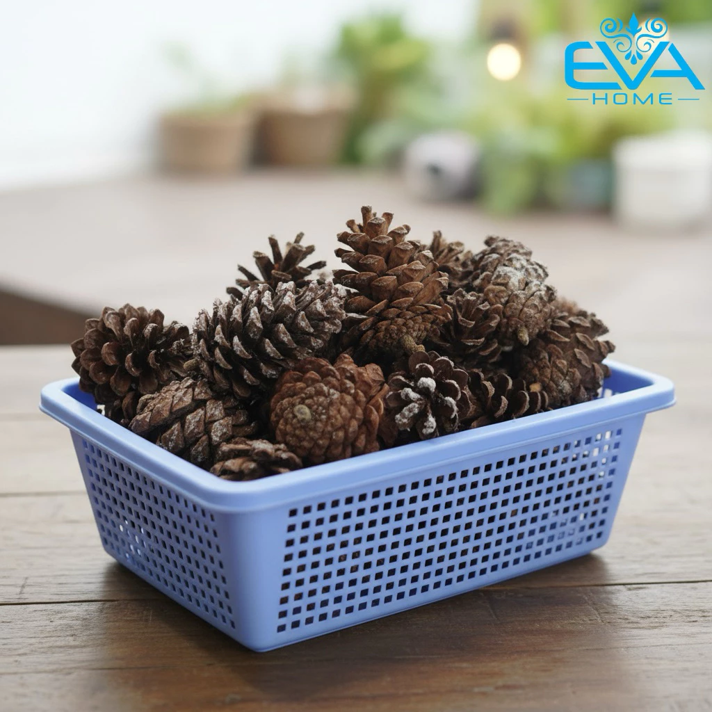 Làm thế nào để trang trí Giáng Sinh với quả thông khô mà không làm lãng phí không gian và tiền bạc?