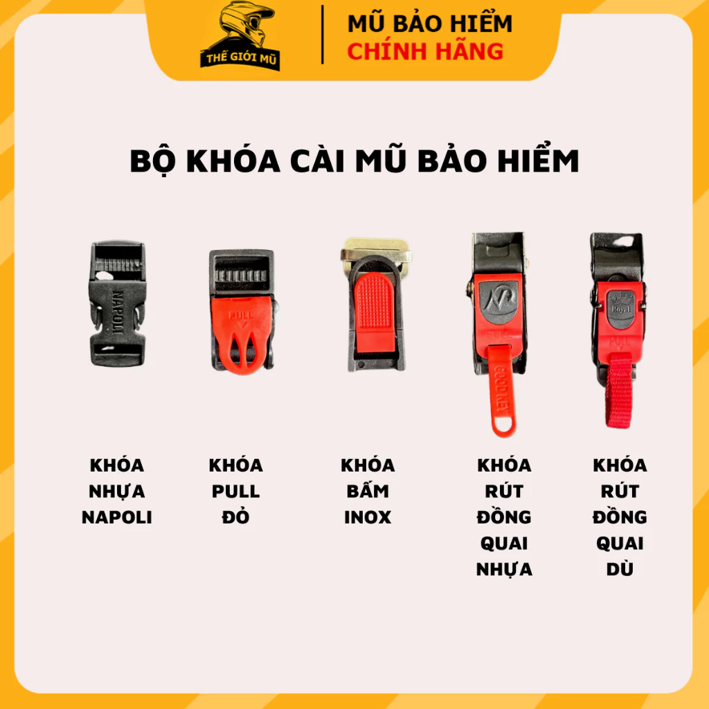 Làm thế nào để chọn bộ khóa mũ bảo hiểm phù hợp cho mũ bảo hiểm của bạn?