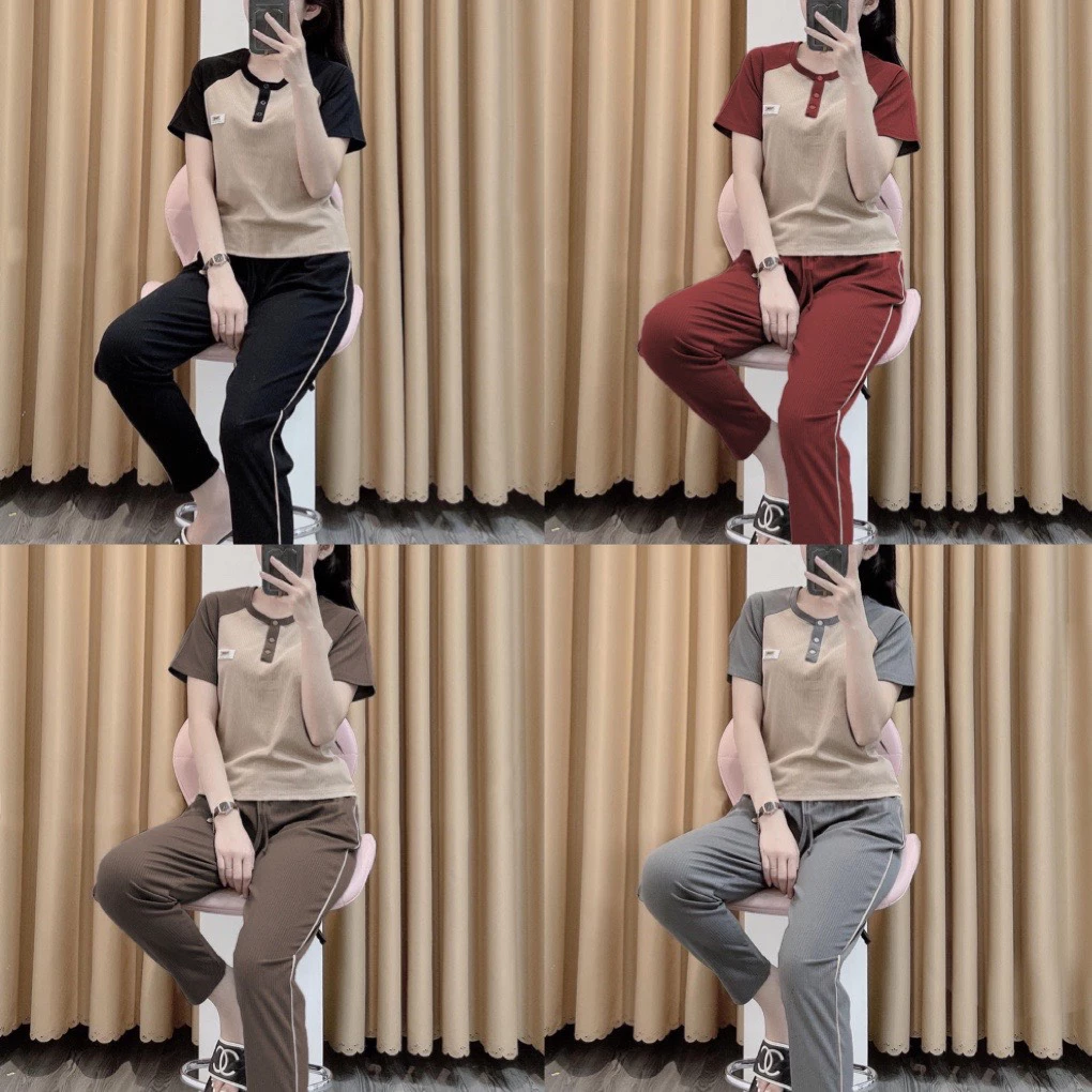 Mặc quần dài thể thao nhưng vẫn muốn phong cách gọn gàng, nam giới có nên chọn bộ thun tăm phối màu cao cấp?