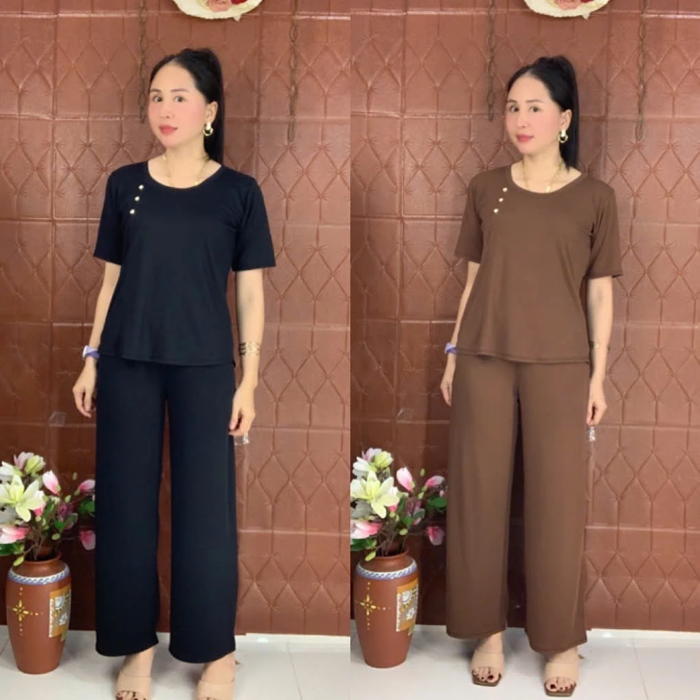 Mặc đồ bộ dài màu trơn cho mùa hè: Lưu ý gì để không bị ‘dở khóc dở cười’ với size không phù hợp?