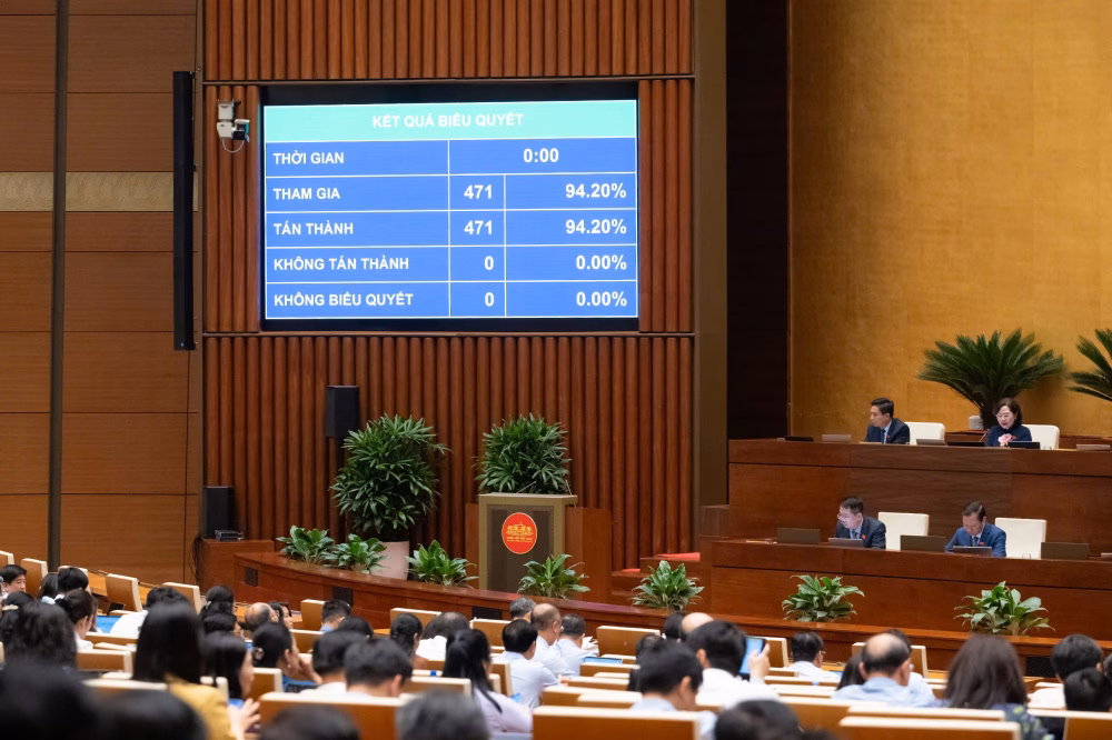 Đại biểu Quốc hội biểu quyết điện tử bổ sung chương tr&igrave;nh kỳ họp