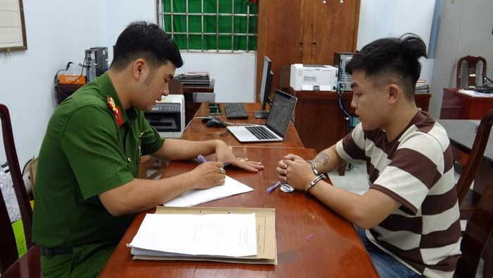 Đối tượng Nguyễn Hoàng Kha bị bắt giữ