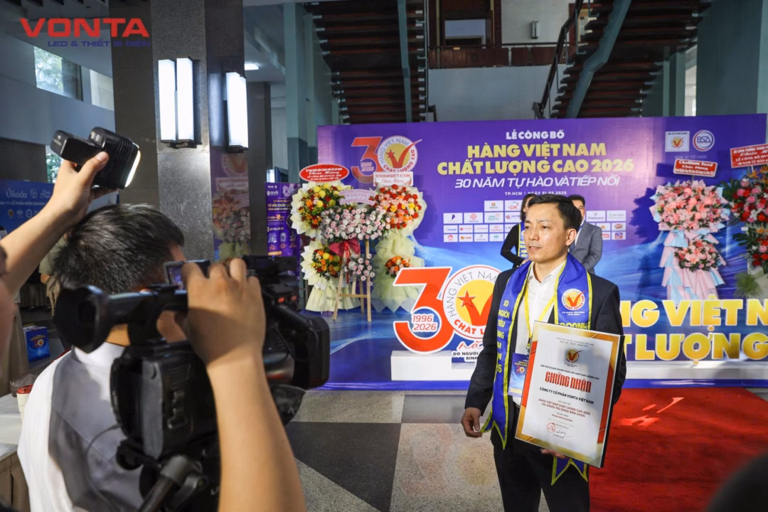 Tổng giám đốc VONTA chia sẻ về danh hiệu Hàng Việt Nam chất lượng cao 2026 Ông Trần Danh Đạt - Tổng giám đốc VONTA tại buổi lễ vinh danh