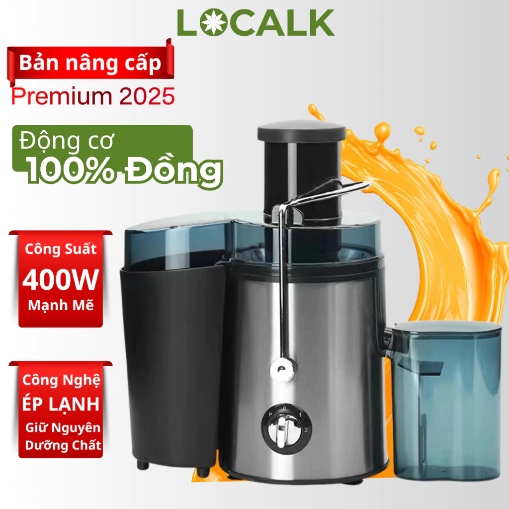 Rửa sạch lưỡi dao máy ép trái cây nguyên hạt 400W inox thường xuyên khiến nước ép giữ trọn hương vị hơn