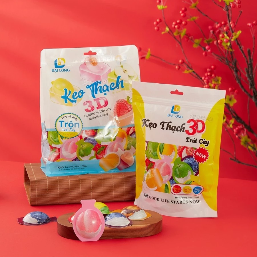 Hương vị trái cây trong kẹo thạch 3D khiến kỳ vọng Tết trở nên bất ngờ