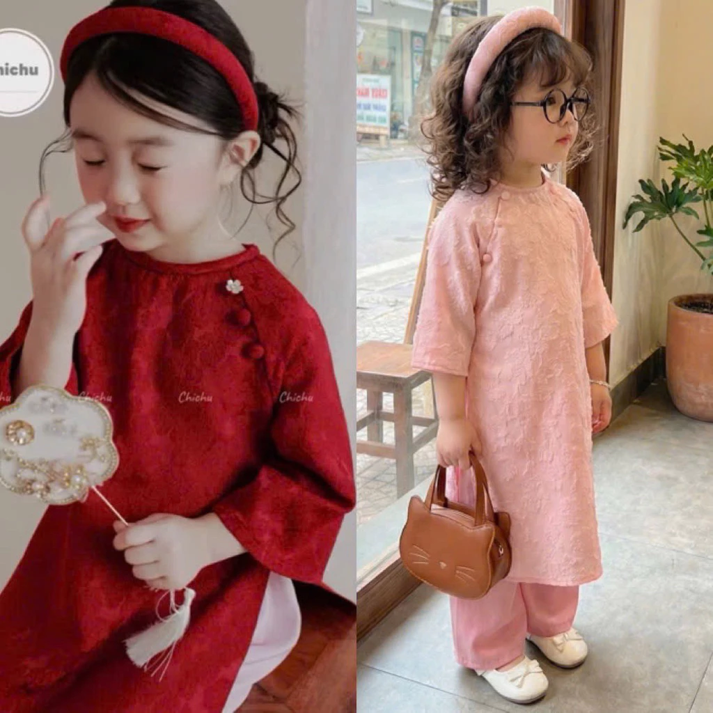 Áo dài gấm mềm mại cho bé gái: khi cảm giác êm dịu lại thành nỗi lo về nhiệt độ trong ngày hội lễ tết