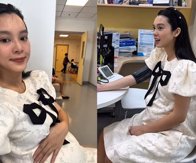 Nữ diễn viên Quỳnh Lương bầu 8 tháng đẹp ‘một nét’ khiến dân tình tấm tắc khen Nữ diễn viên được khen nhuận sắc khi bầu bí nhờ có chồng chăm kỹ lưỡng.