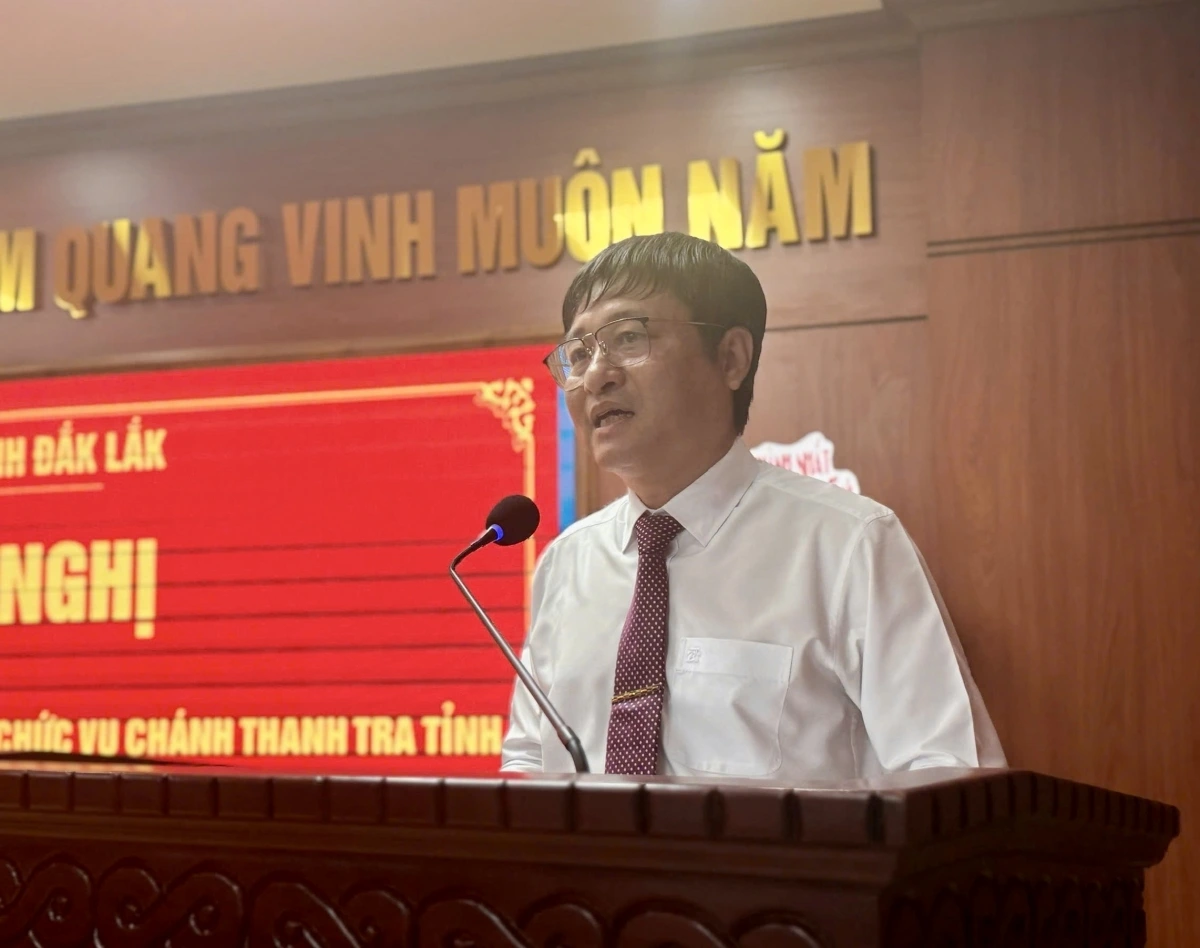 Ông Hồ Duy Thành được bổ nhiệm làm Chánh Thanh tra tỉnh Đắk Lắk Phát biểu nhận nhiệm vụ, ông Hồ Duy Thành cam kết thực hiện nghiêm túc, đầy đủ quyền hạn được giao.