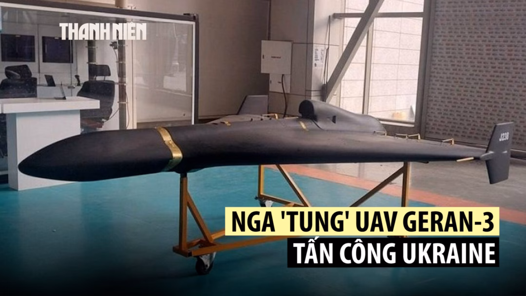 Ukraine khoe tên lửa - UAV kỳ dị là "thợ săn Shahed" Nga