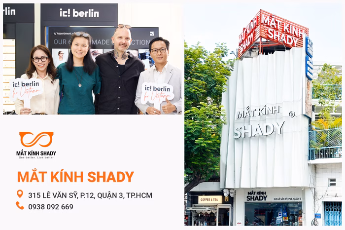 Buổi ra mắt ic! berlin tại Mắt Kính Shady CEO Mắt Kính Shady và Đại diện ic! berlin tại buổi ra mắt