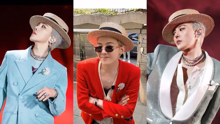 Mũ cói tạo nên nét cổ trang gặp phá cách cho G-Dragon Mũ cói tạo nên nét cổ trang gặp phá cách cho G-Dragon