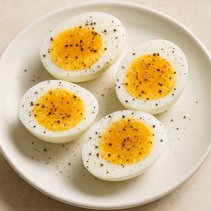 Trứng luộc Trứng luộc cung cấp protein chất lượng cao