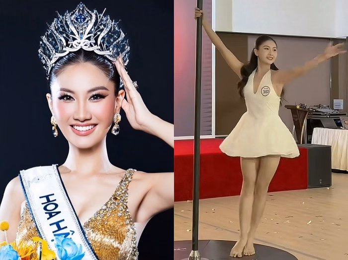 Phương Linh tập múa cột