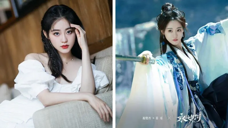 Chúc Tự Đan tuy chưa bật lên được vị trí sao hạng A nhưng vẫn là gương mặt đắt show Chúc Tự Đan tham gia nhiều dự án phim