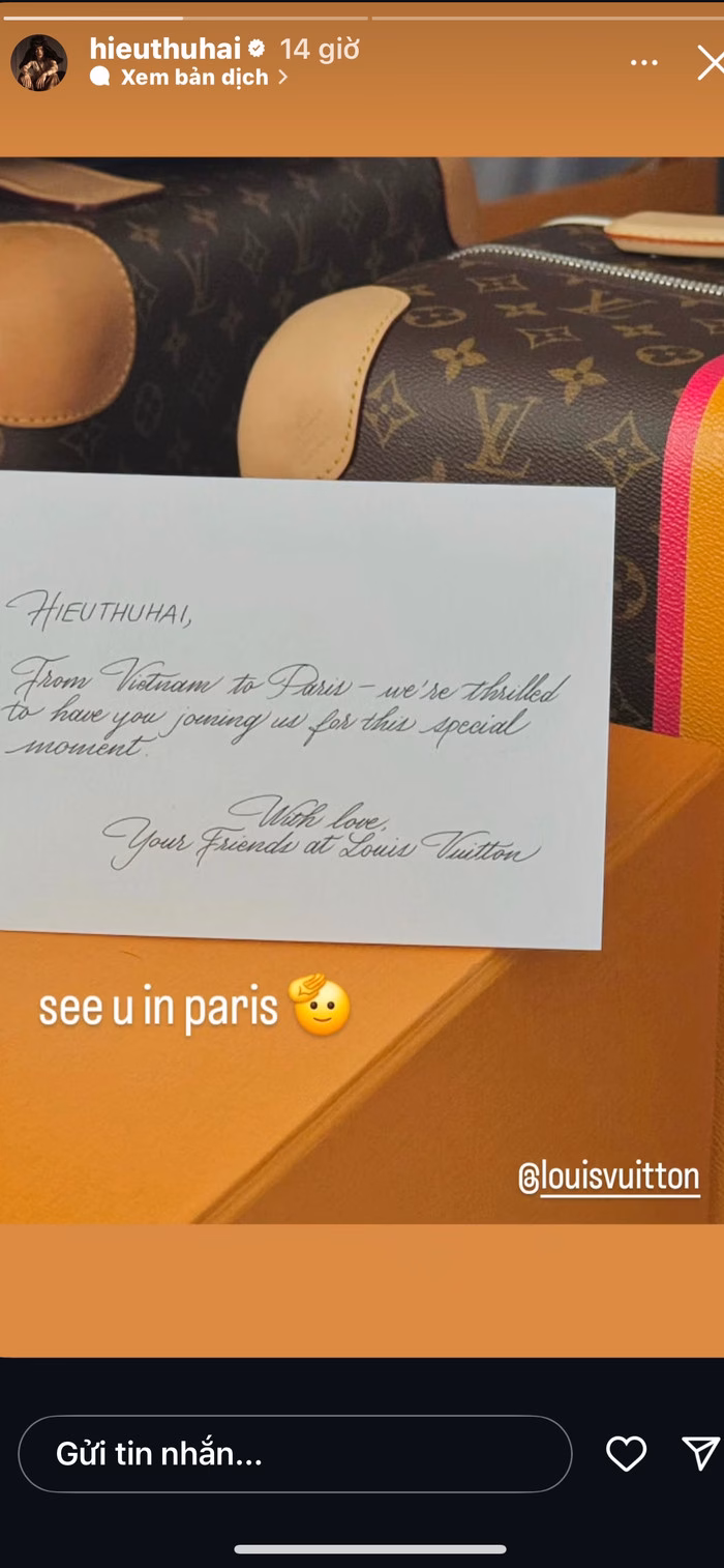 HIEUTHUHAI nhận được tấm thiệp mời đến từ Louis Vuitton HIEUTHUHAI nhận được tấm thiệp mời đến từ Louis Vuitton