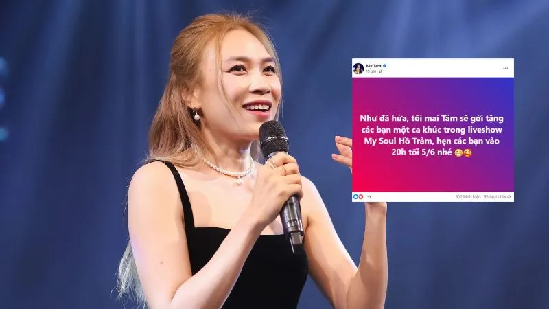 Mỹ Tâm Động thái mới nhất của Mỹ Tâm