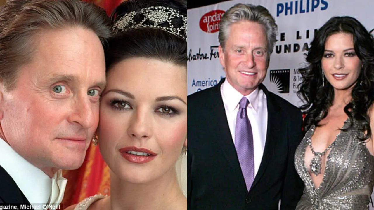 Michael Douglas và Catherine Zeta-Jones Michael Douglas và nữ diễn viên Catherine Zeta-Jones