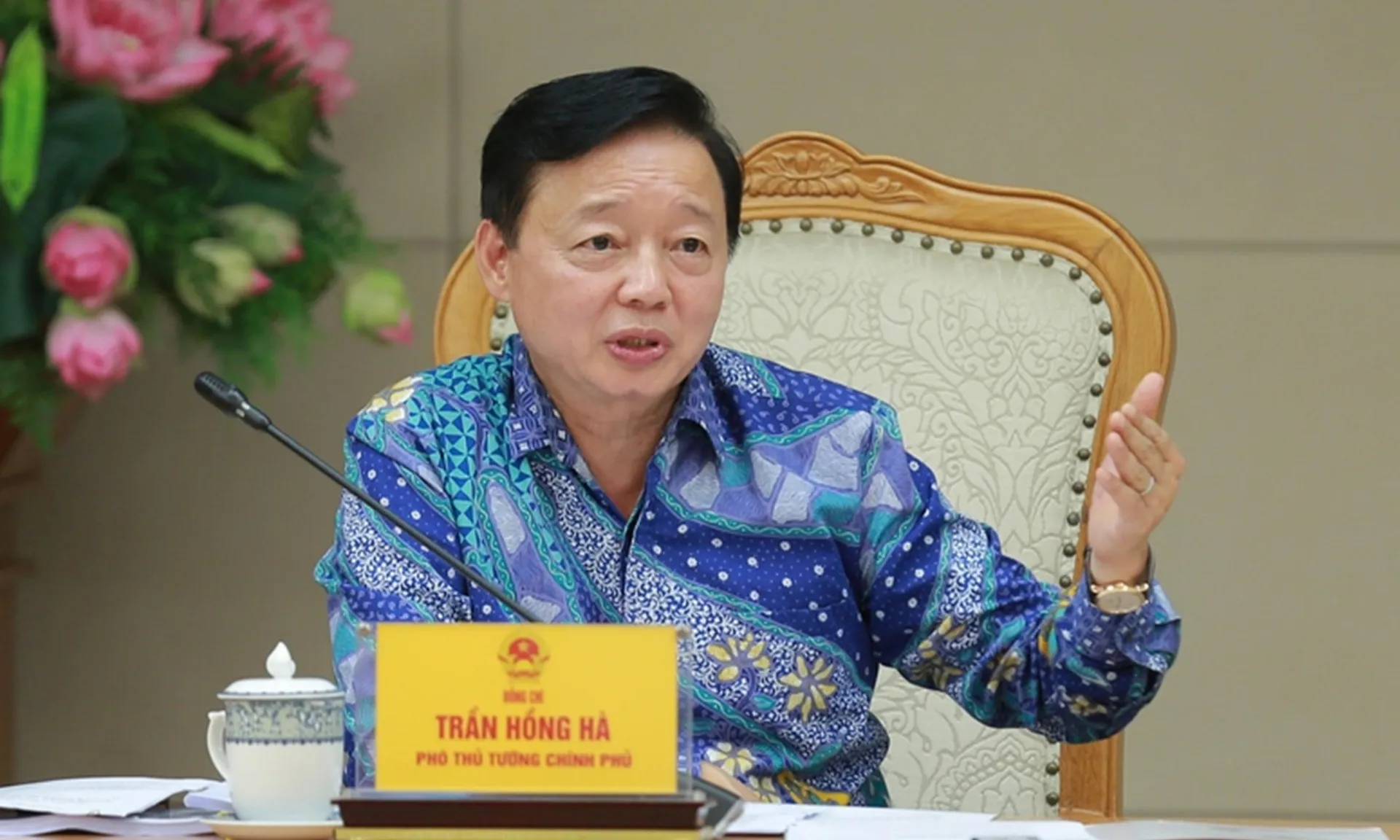 Phó Thủ tướng Trần Hồng Hà chủ trì buổi làm việc