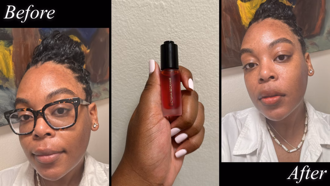 Ariel Baker testing Victoria Beckham Color Wash.