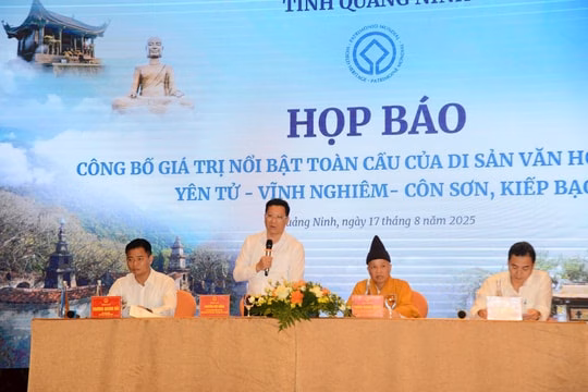 Quảng Ninh kêu gọi du khách ủng hộ du lịch Hạ Long sau tai nạn lật tàu Công bố giá trị nổi bật toàn cầu của Di sản Yên Tử - Vĩnh Nghiêm - Côn Sơn, Kiếp Bạc
