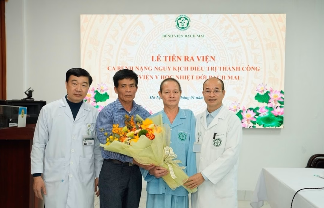 Ngày ra viện sau 47 ngày điều trị Bệnh nhân trong ngày ra viện