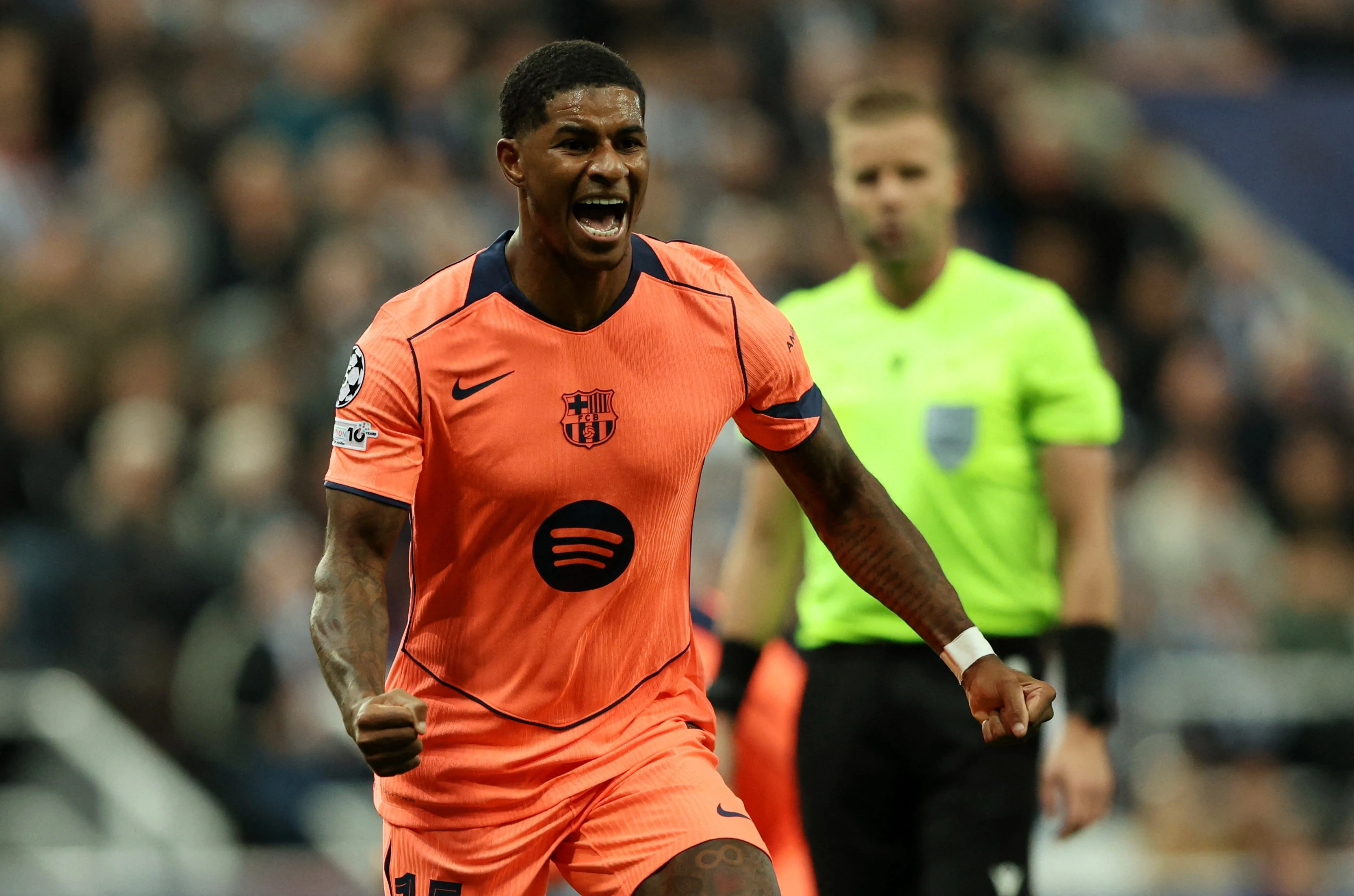 Rashford ruc sang o Champions League hinh anh