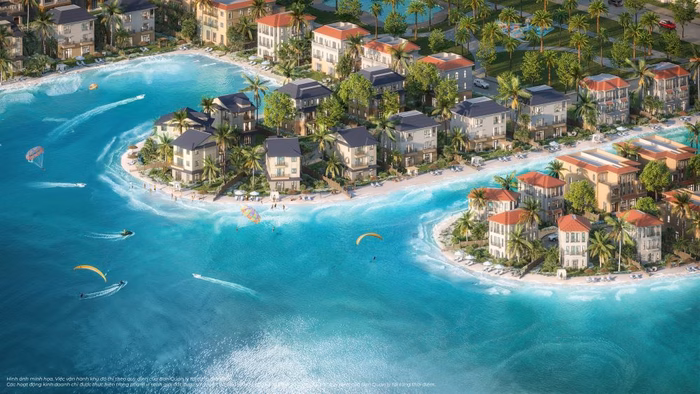 Biệt thự c&oacute; b&atilde;i biển ri&ecirc;ng tại Vinhomes Green Paradise