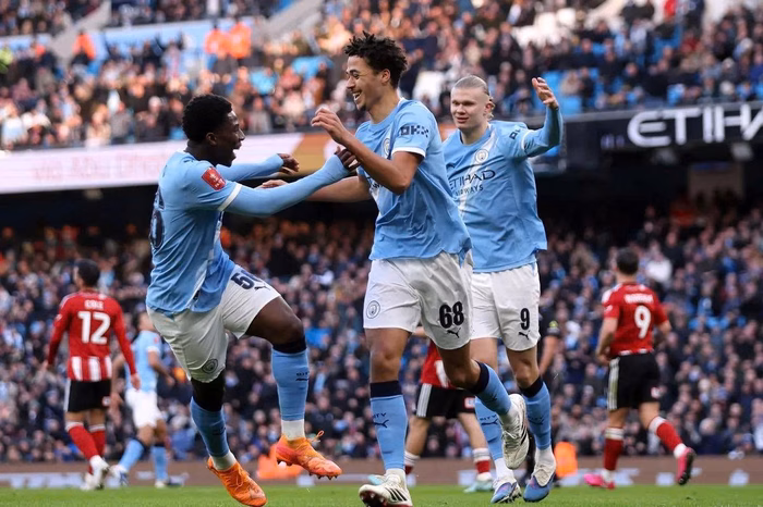 Man City hủy diệt Exeter 10-1 tại vòng ba FA Cup Man City thắng 10-1 trong FA Cup