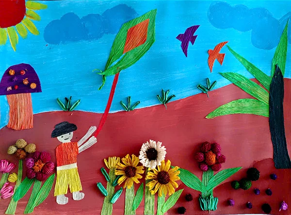 Tranh của trẻ em mồ côi, khuyết tật Tranh của trẻ em mồ côi, khuyết tật tại triển lãm