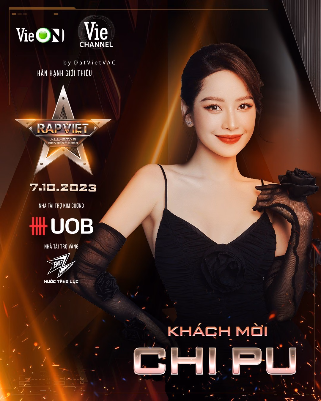 Chi Pu là ca sĩ khách mời tại Rap Việt All-Star Concert 2023