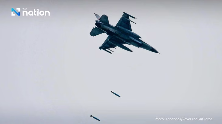 Tiêm kích F-16 của Thái Lan - Ảnh: NATION THAILAND