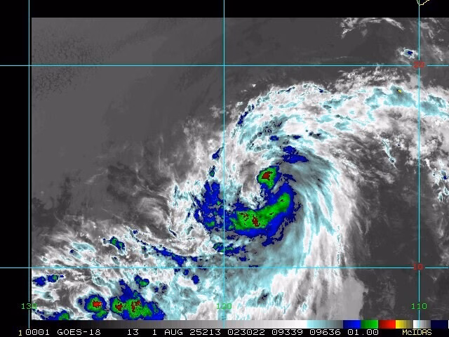 Bão Gil mạnh lên, nguy cơ trở thành bão cuồng phong Bão Gil dự báo thành bão cuồng phong trong ngày 1.8. Ảnh: NOAA