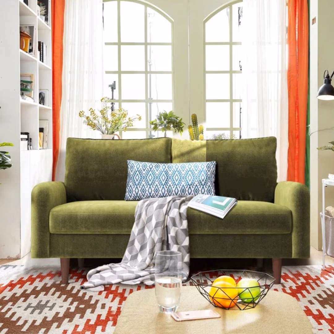 Căn phòng khách của gia đình Obama 20 năm trước hé lộ phong cách nội thất mới đang thịnh hành Green Sofa