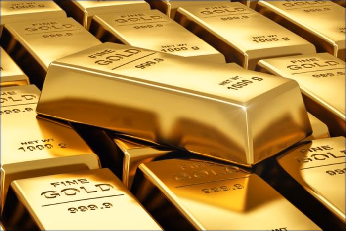 Biểu đồ gi&aacute; v&agrave;ng thế giới tăng li&ecirc;n tục trong 7 tuần