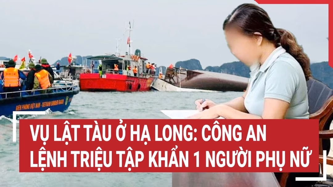 Vụ lật tàu ở Vịnh Hạ Long điều tra với nữ hành khách